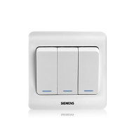 西門(mén)子品宜系列 三位單控大蹺板開(kāi)關(guān) 帶熒光指示