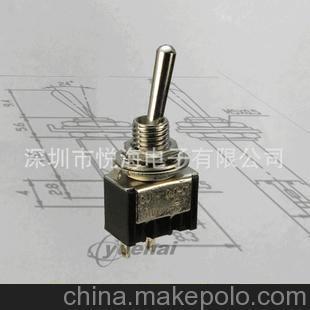 搖臂開關(guān)鈕子開關(guān)拔動開關(guān)3A250VAC 6A125VAC UL TUV認證圖片,搖臂開關(guān)鈕子開關(guān)拔動開關(guān)3A250VAC 6A125VAC UL TUV認證圖片大全,深圳市悅海電子-